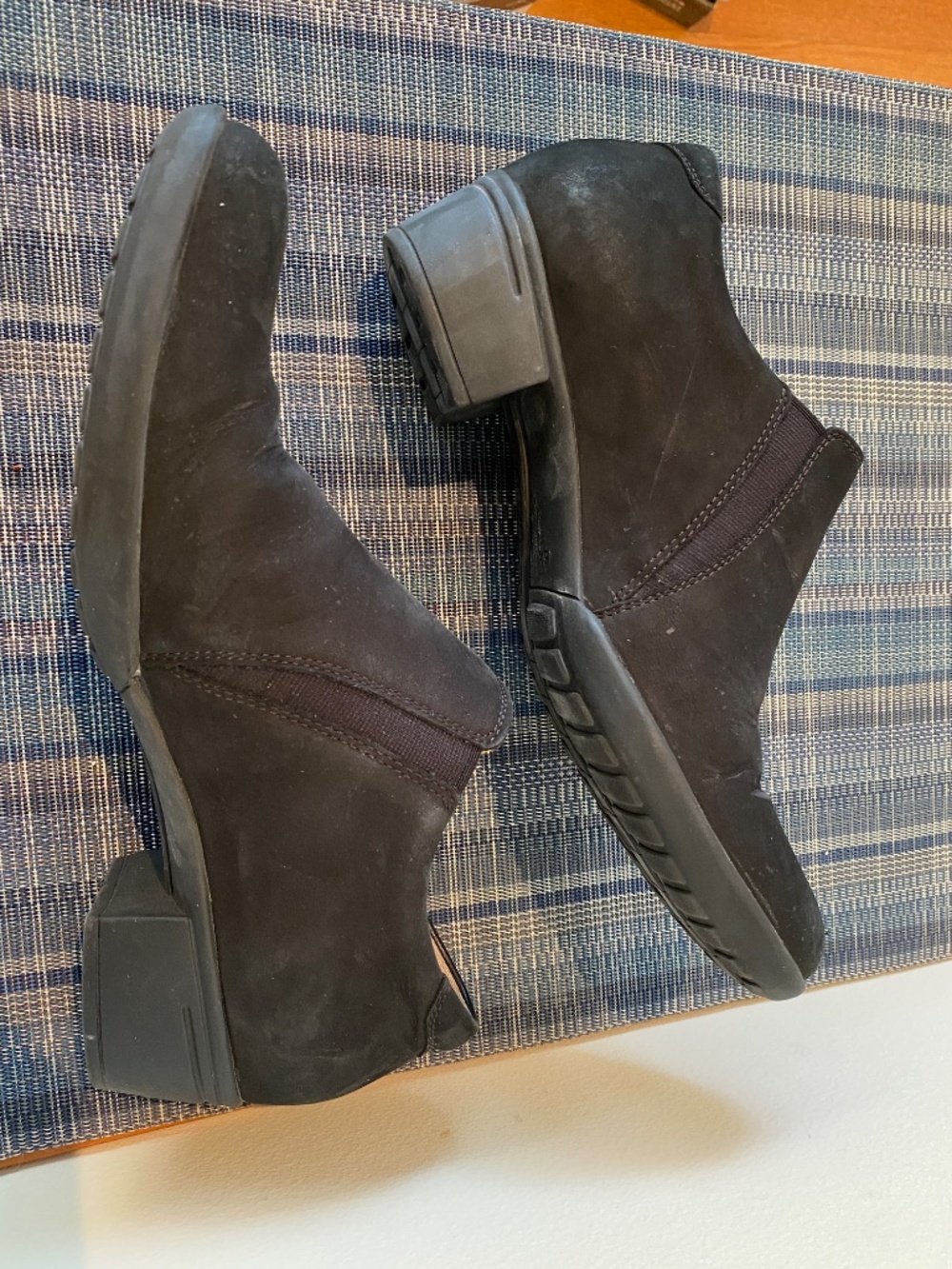 HARTJES Slip On Comfort Shoe XS City Classic Black Suede Size 8.5 - Picture 7 of 9